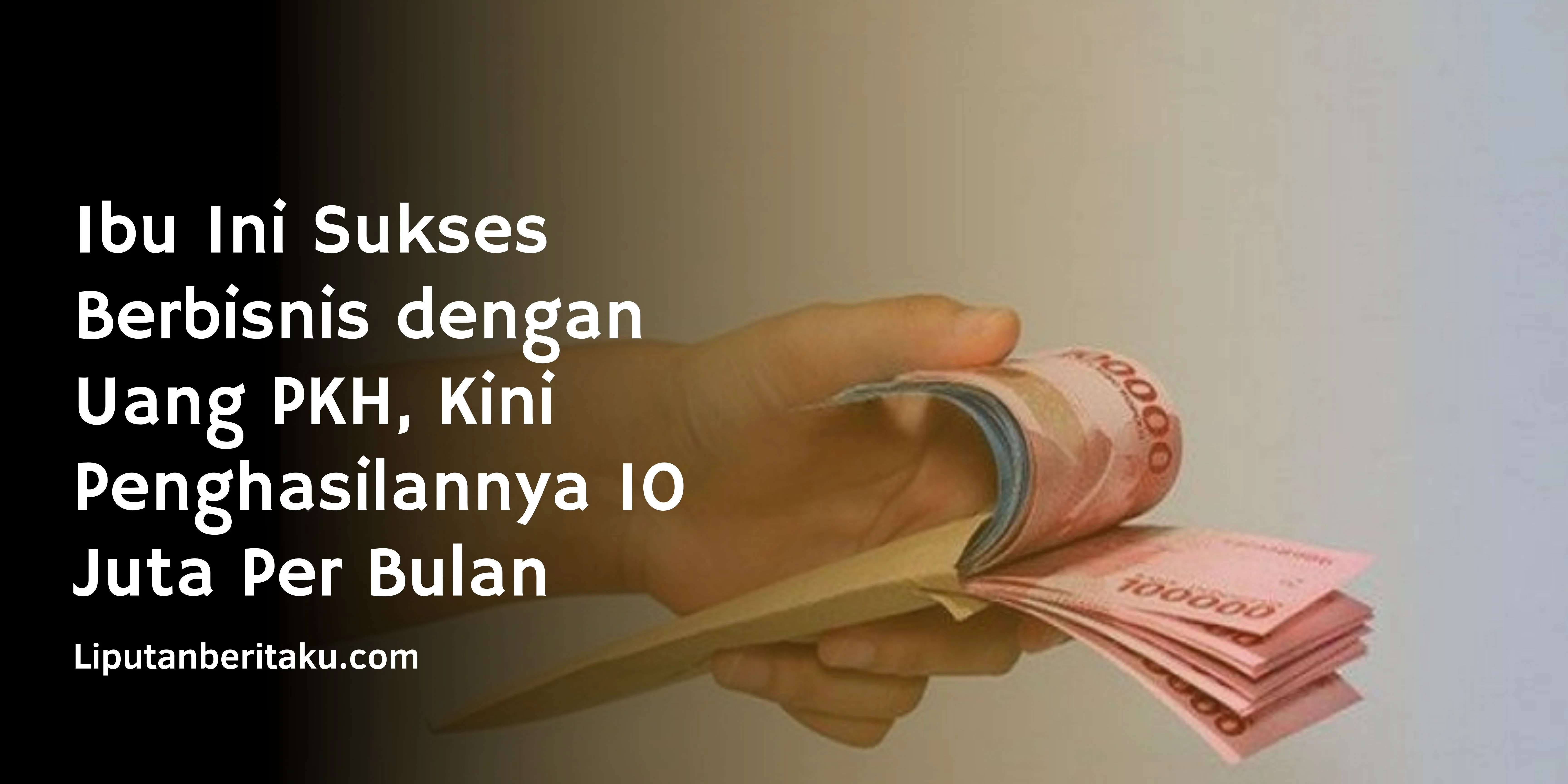 Ibu Ini Sukses Berbisnis dengan Uang PKH, Kini Penghasilannya 10 Juta Per Bulan