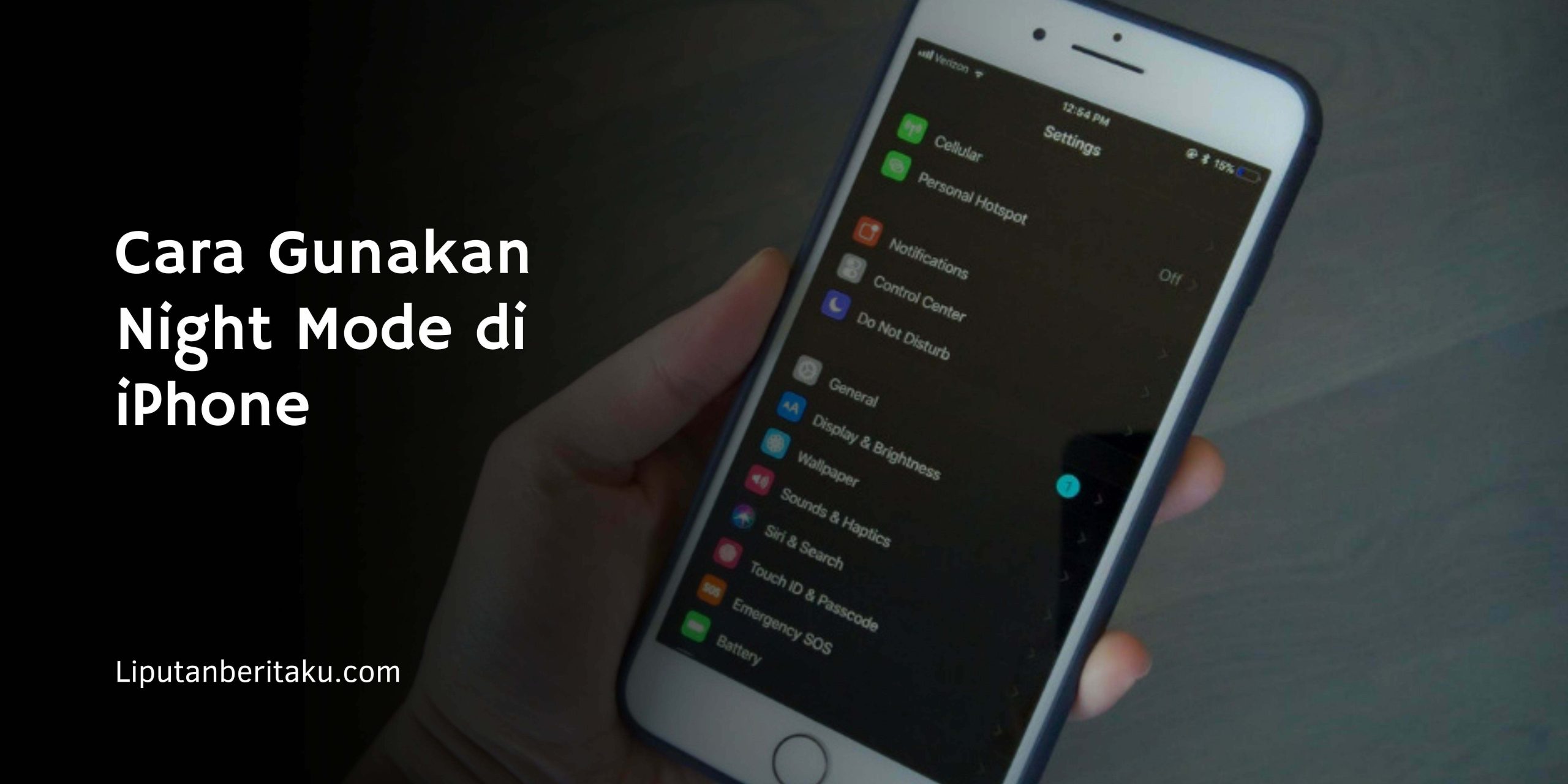 Cara Gunakan Night Mode di iPhone