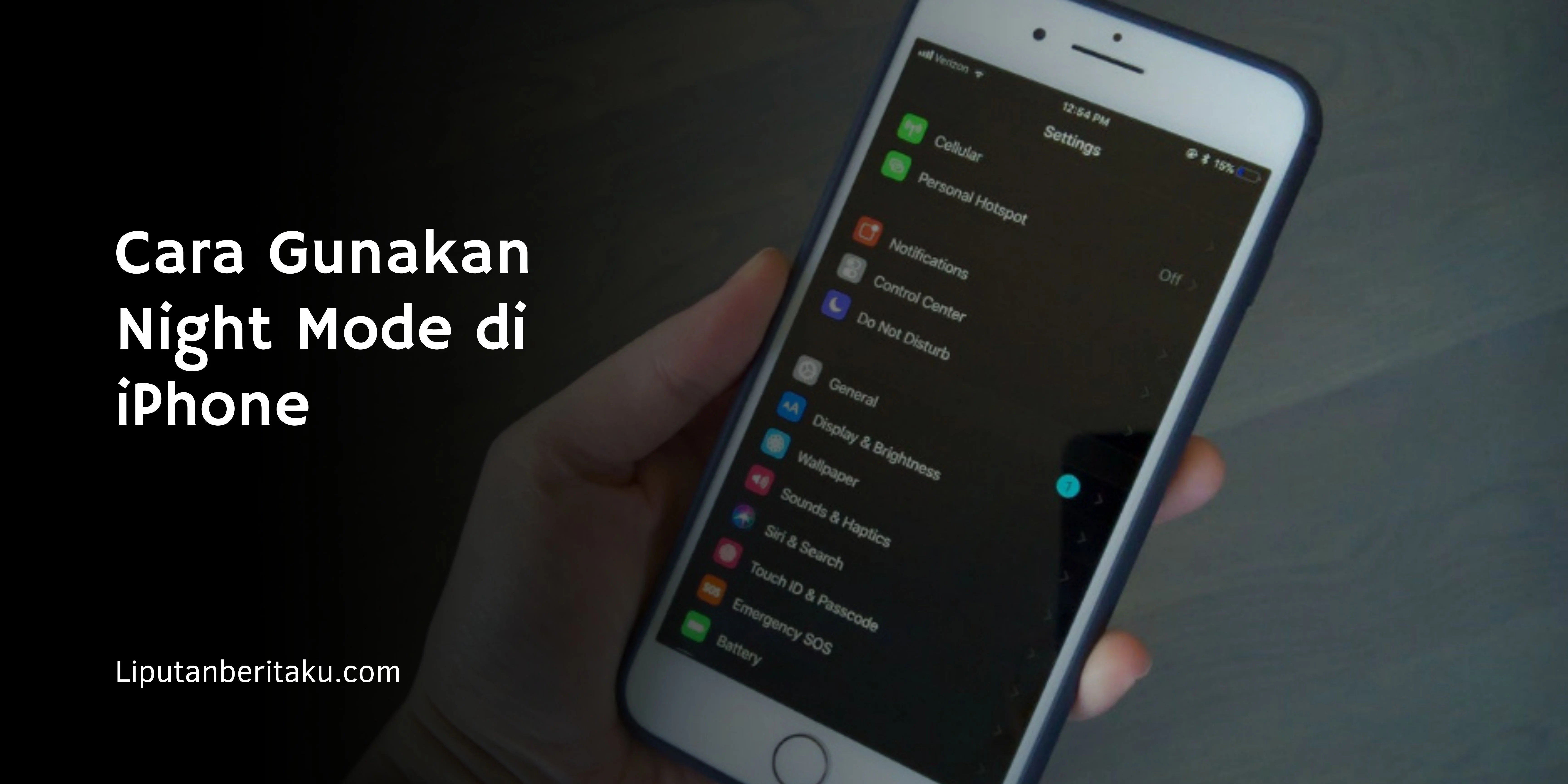 Cara Gunakan Night Mode di iPhone