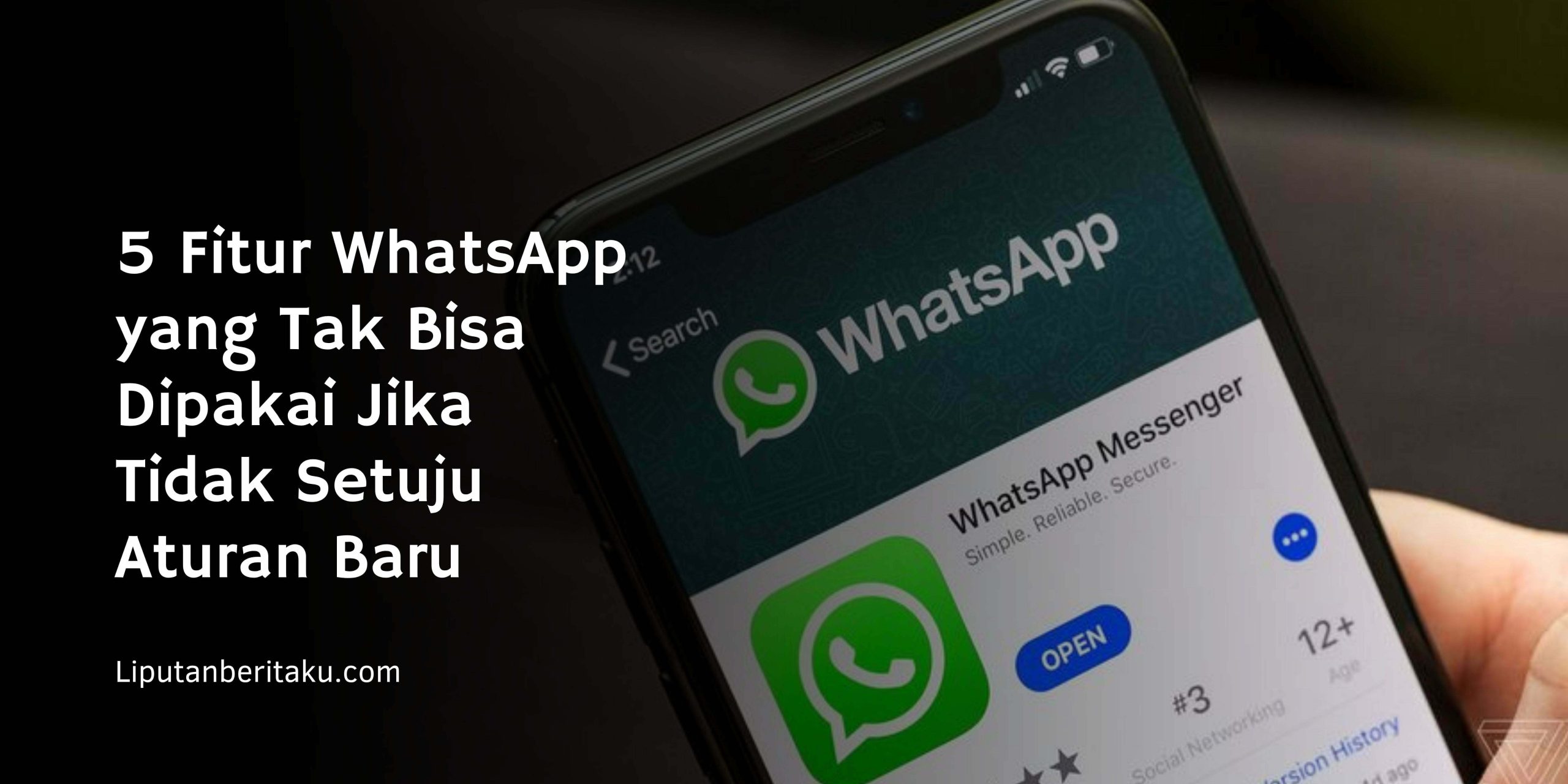 5 Fitur WhatsApp yang Tak Bisa Dipakai Jika Tidak Setuju Aturan Baru 5 Fitur WhatsApp yang Tak Bisa Dipakai Jika Tidak Setuju Aturan Baru