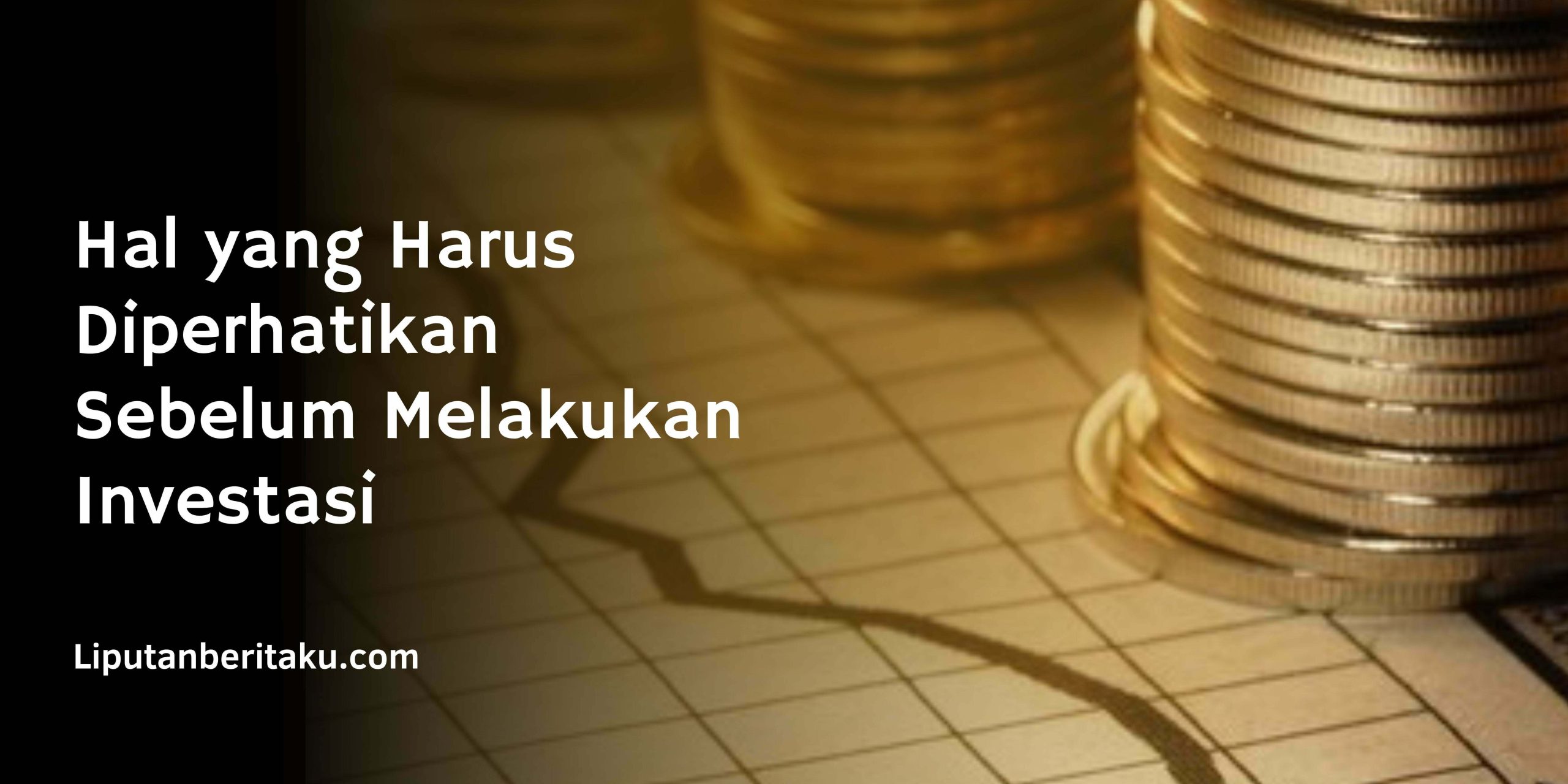 Hal yang Harus Diperhatikan Sebelum Melakukan Investasi