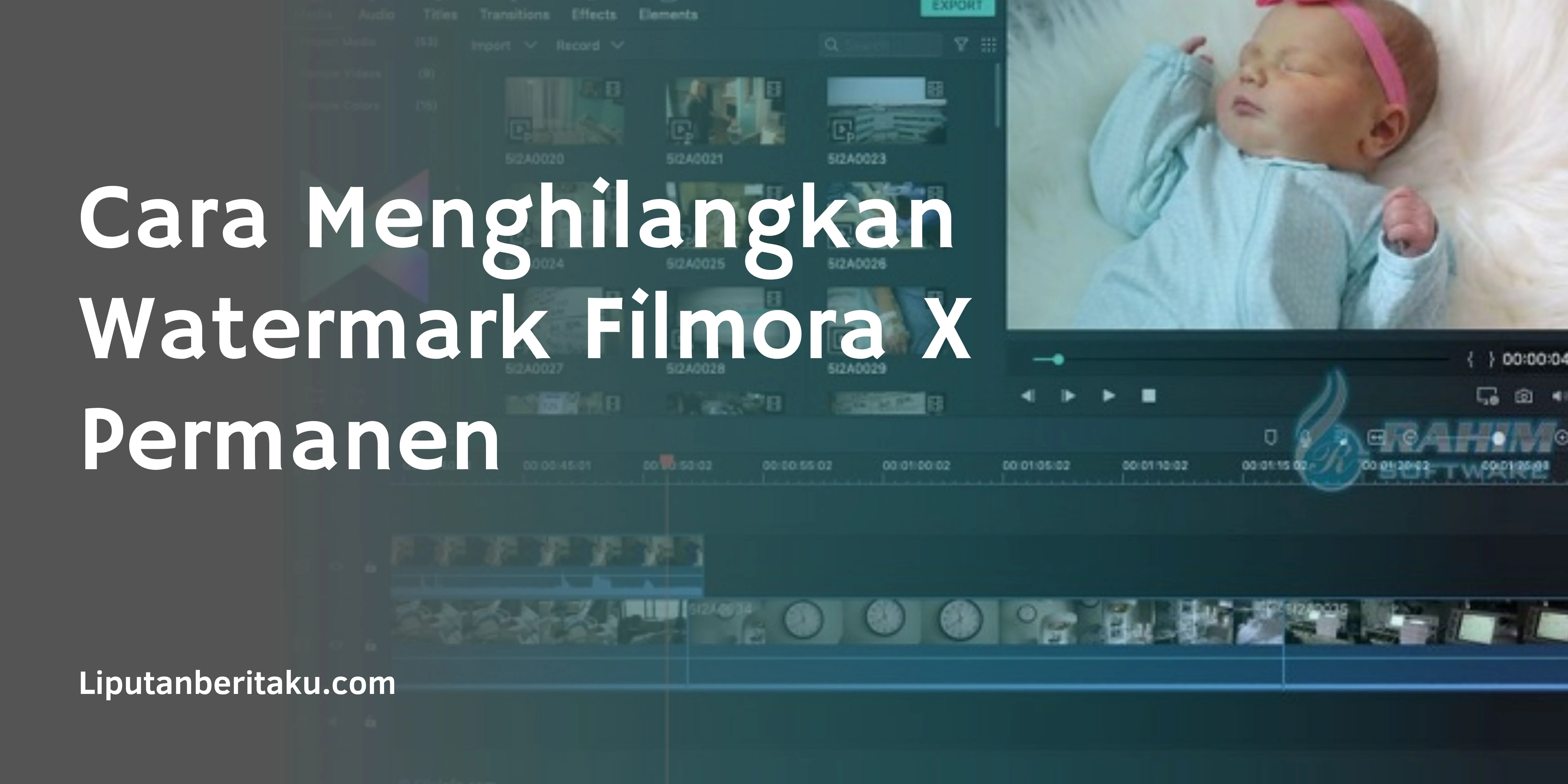 Cara Menghilangkan Watermark Filmora X Permanen