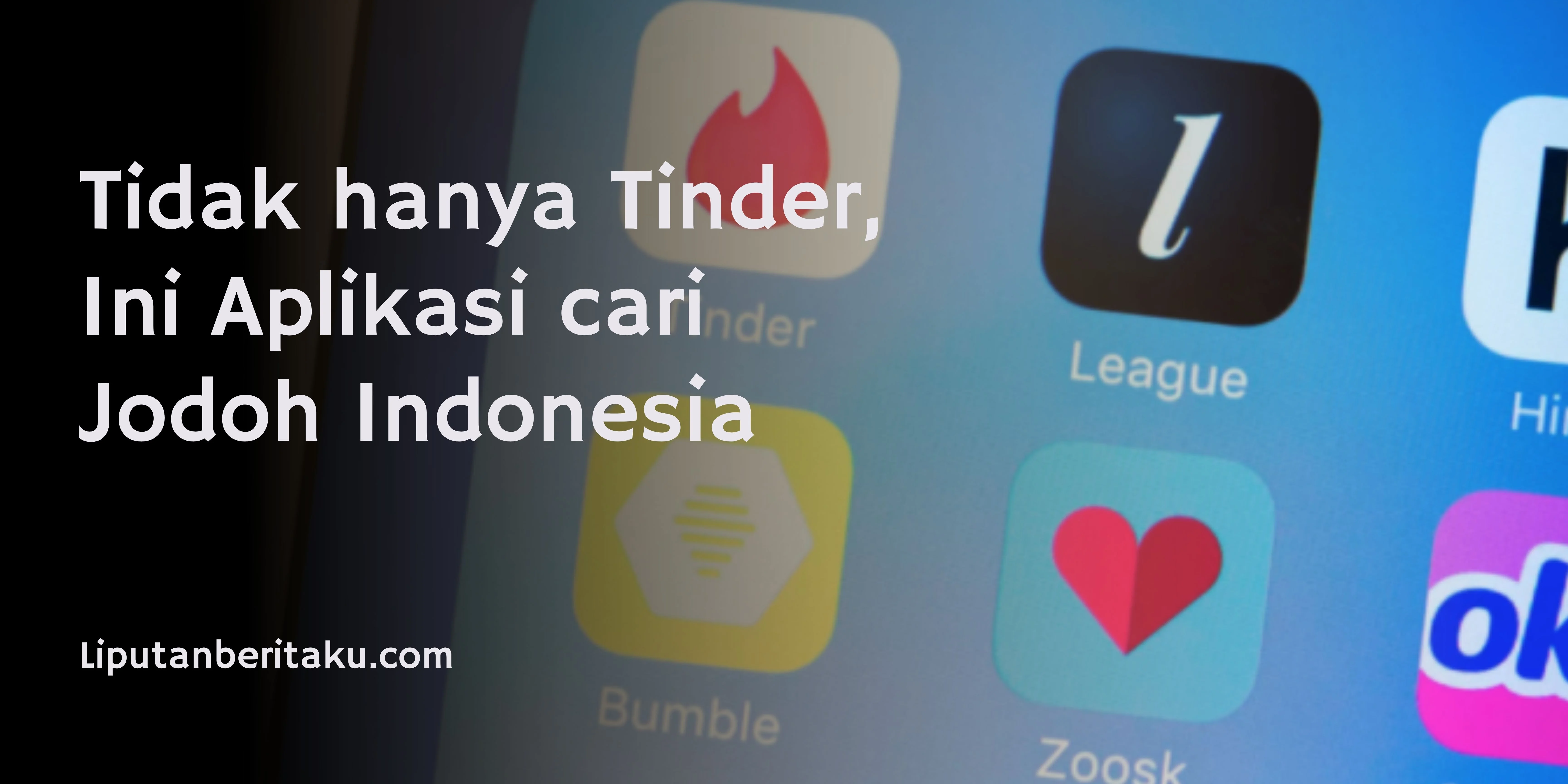 Tidak hanya Tinder, Ini Aplikasi cari Jodoh Indonesia
