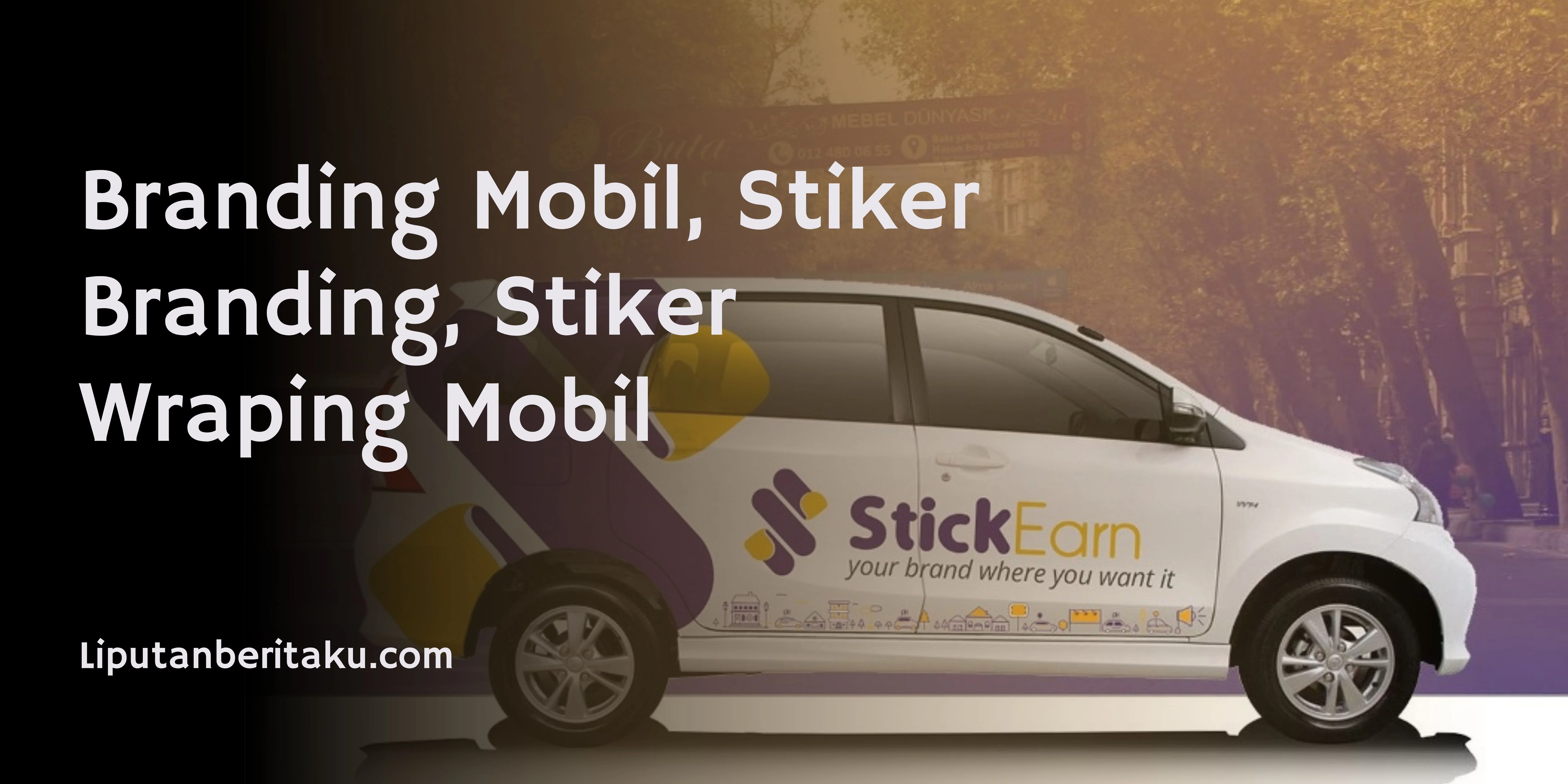 Branding Mobil, Stiker Branding, Stiker Wraping Mobil