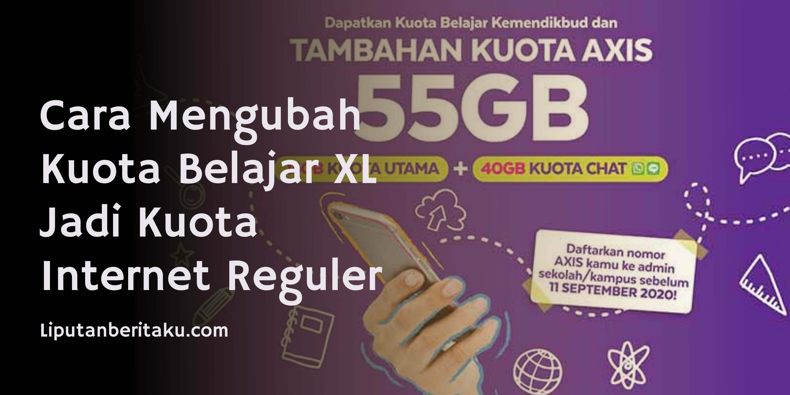Cara Mengubah Kuota Belajar XL Jadi Kuota Internet Reguler Cara Mengubah Kuota Belajar XL Jadi Kuota Internet Reguler