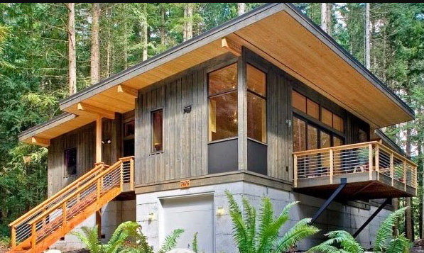 7 Desain Rumah Kayu Semi Permanen Minimalis