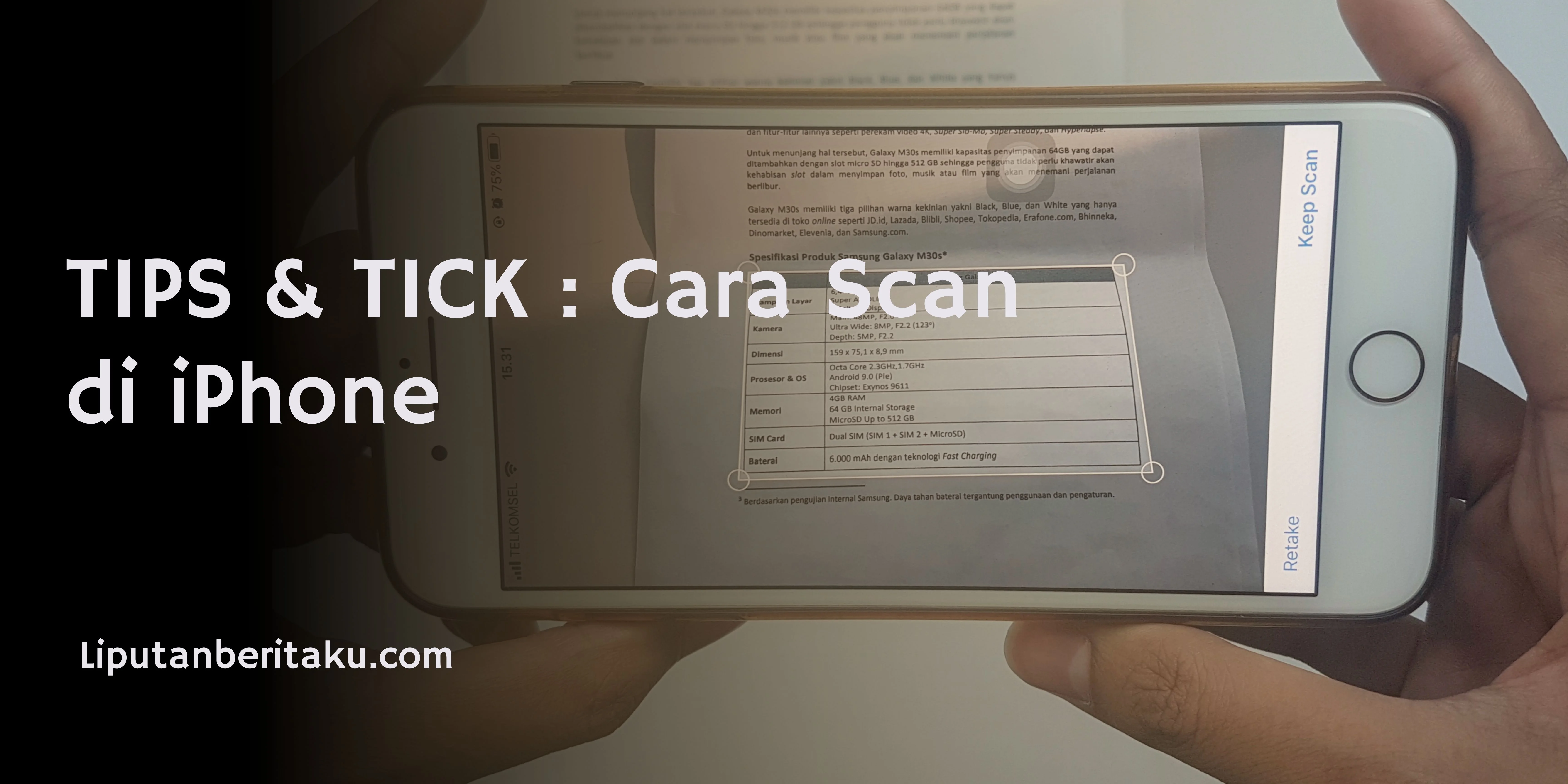 TIPS & TICK : Cara Scan di iPhone