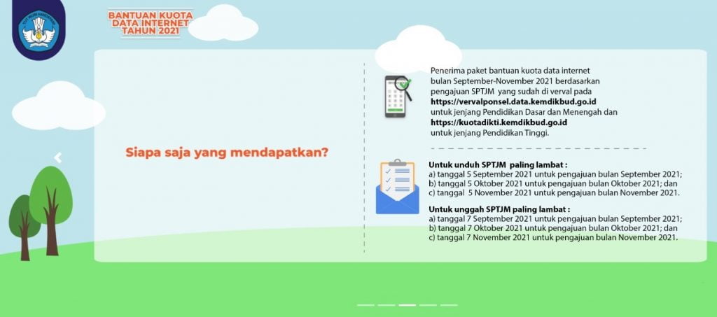 Syarat Dapat Kuota Data Dari Kemendikbud 2021 1 kuota liputan 1