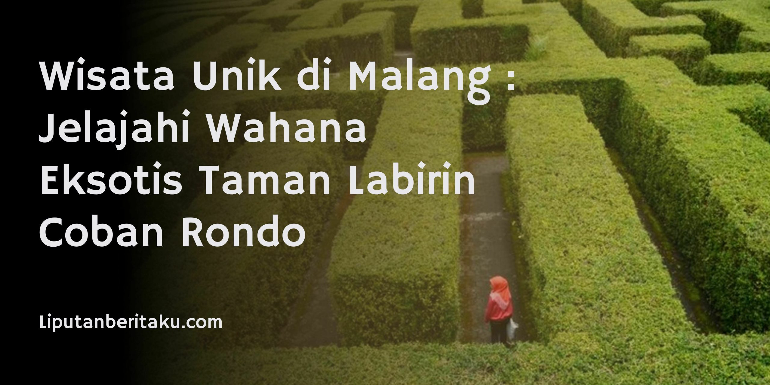 Wisata Unik di Malang : Jelajahi Wahana Eksotis Taman Labirin Coban Rondo