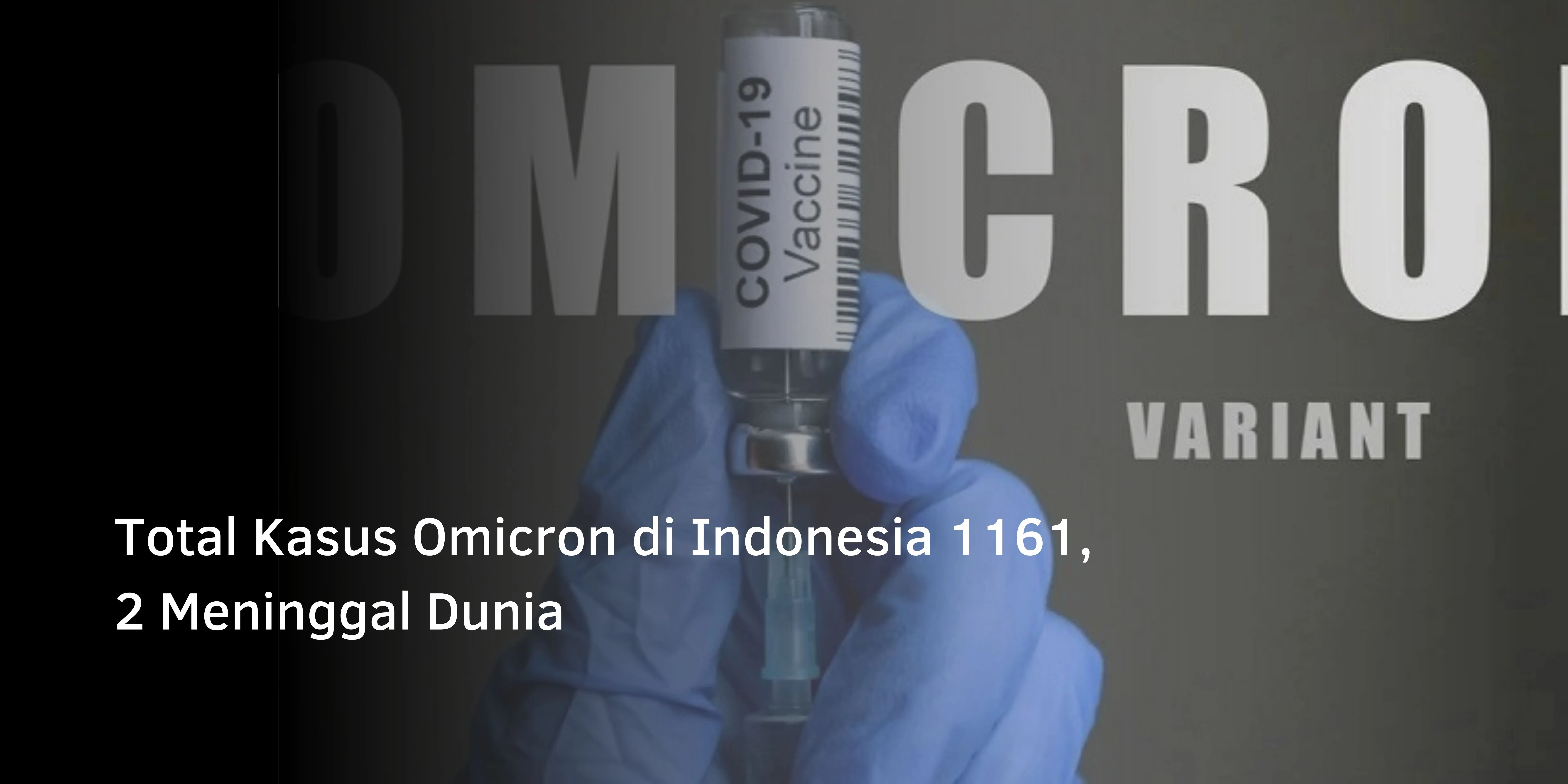 Total Kasus Omicron di Indonesia 1161, 2 Meninggal Dunia