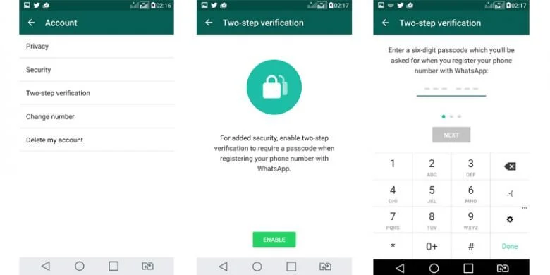2 Cara Agar WhatsApp Aman Tidak Mudah Dibajak 2 Perlindungan WhatsApp dengan otentikasi dua langkah