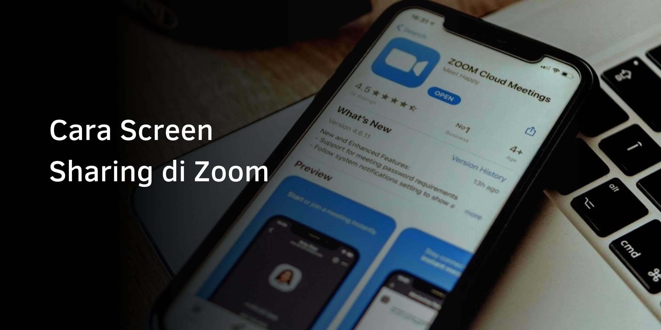 Cara Screen Sharing di Zoom