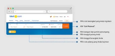 cara pesan tiket pesawat di tiket com