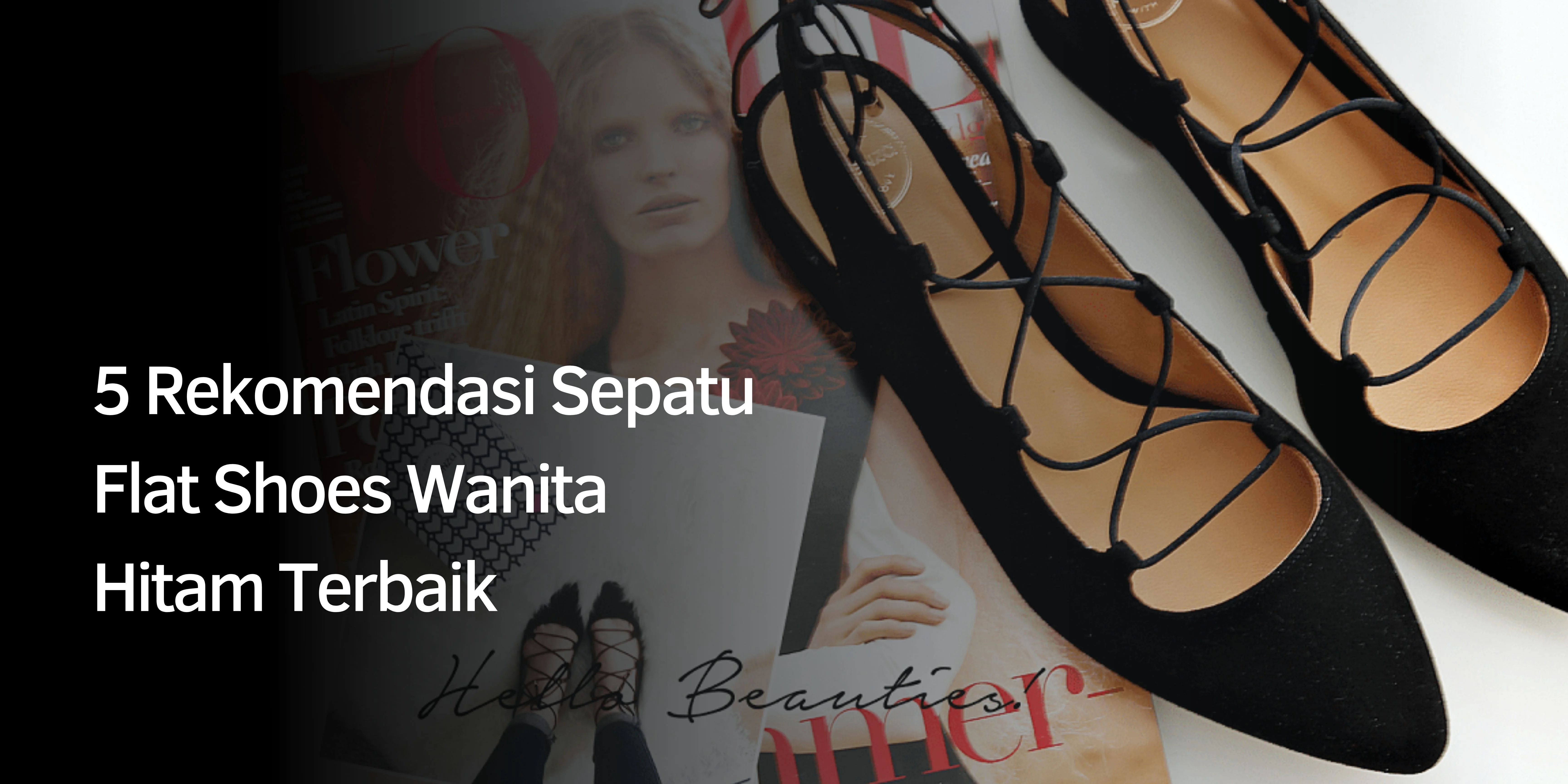 Rekomendasi Sepatu Flat Shoes Wanita Hitam