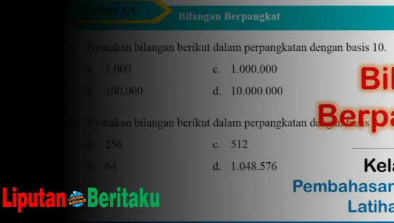 Nyatakan Bilangan Berikut Dalam Perpangkatan Dengan Basis 10