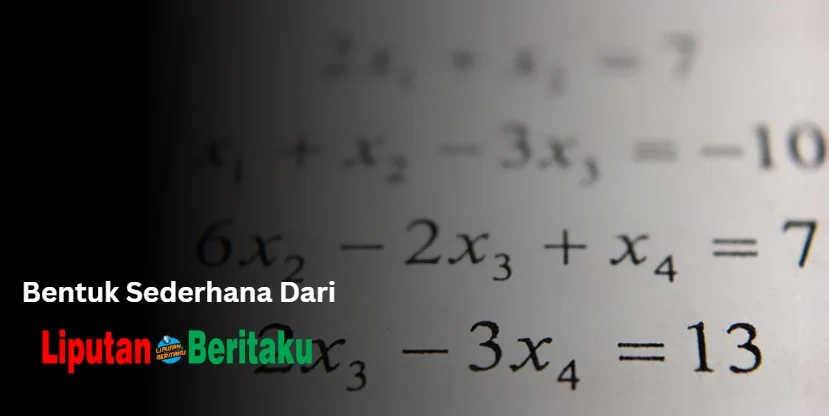Bentuk Sederhana Dari