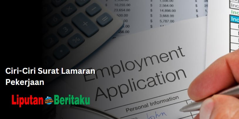 Ciri-Ciri Surat Lamaran Pekerjaan