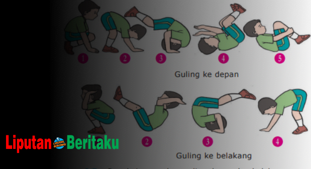 Cara Melakukan Gerakan Guling Depan dan Belakang