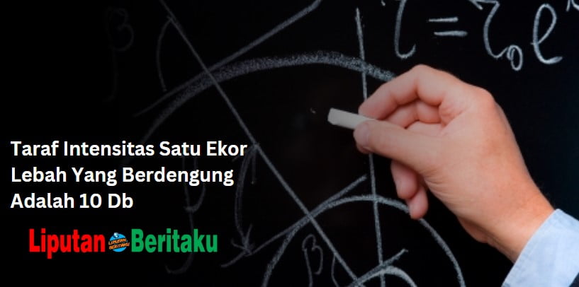 Taraf Intensitas Satu Ekor Lebah Yang Berdengung Adalah 10 Db