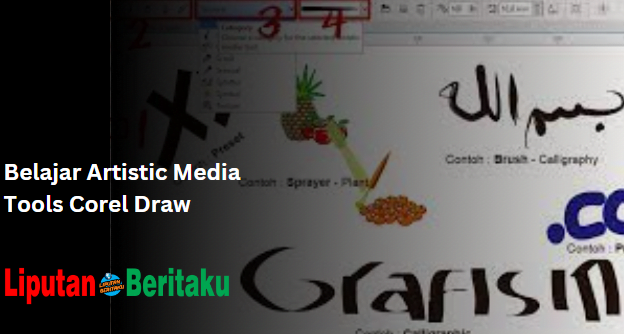 Belajar Artistic Media Tools Corel Draw