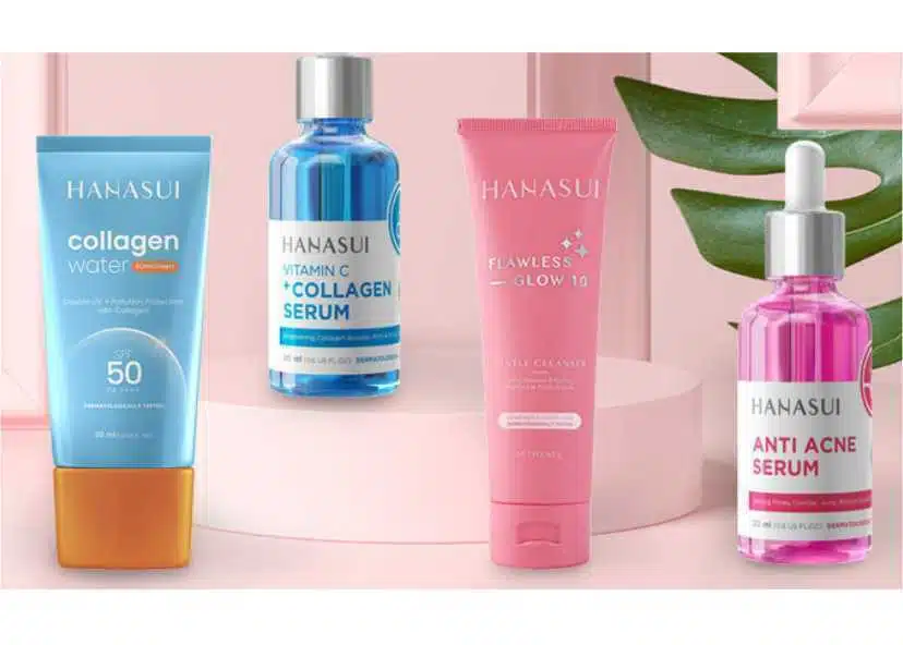 Hasil pemakaian serum hanasui gold untuk Kulit yang Lebih Cerah