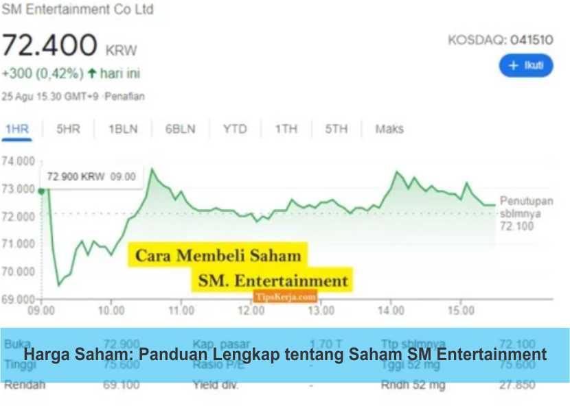 Harga Saham: Panduan Lengkap tentang Saham SM Entertainment