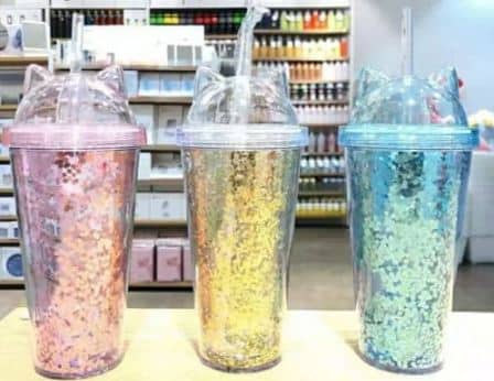 5 Rekomendasi Botol Minum Tumbler Miniso Terbaik 5 Miniso Tumbler Glitter Fancy