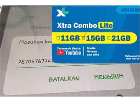 Cara Memasukkan Kode Voucher Paket Data XL