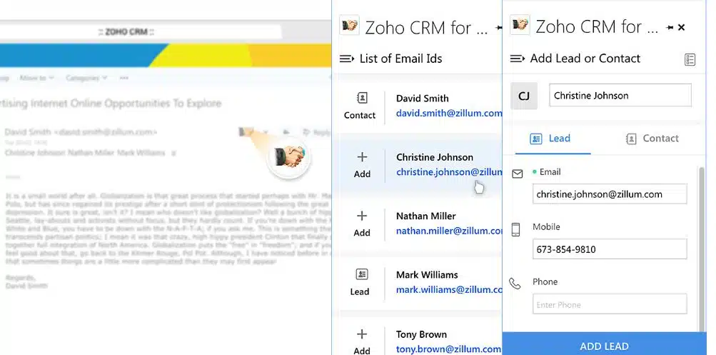 Zoho CRM Outlook Plugin : Memaksimalkan Efisiensi Kolaborasi Bisnis Anda