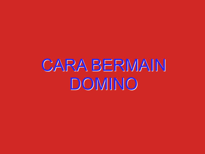 cara bermain domino