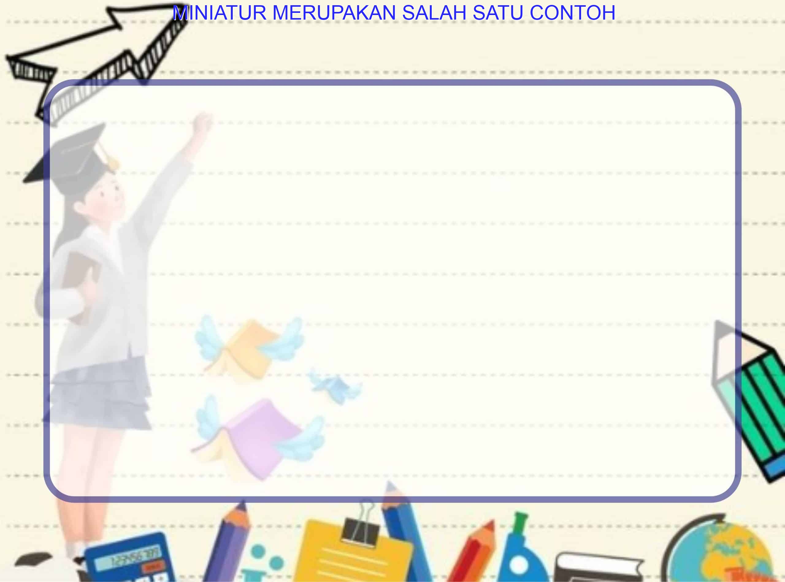 miniatur merupakan salah satu contoh miniatur merupakan salah satu contoh