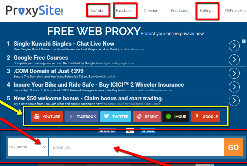 Cara menggunakan ProxySite dan Mengapa Memerlukannya 1 Cara menggunakan ProxySite