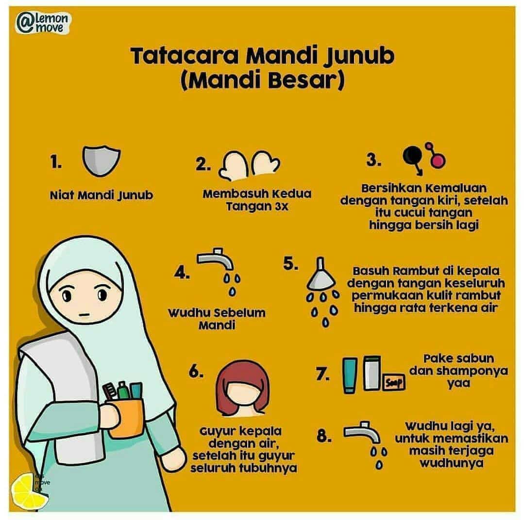 Cara Mandi Wajib Setelah Haid