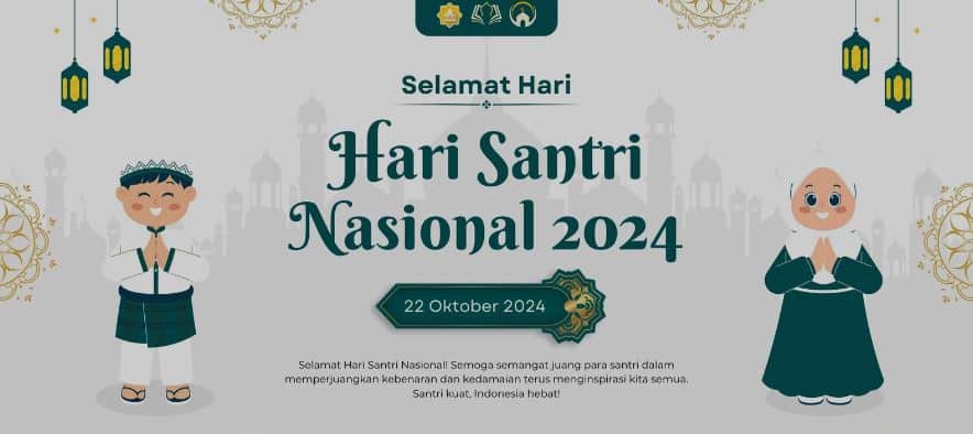 Gratis! Template Gambar Poster Hari Santri Nasional Bisa Langsung Di Edit